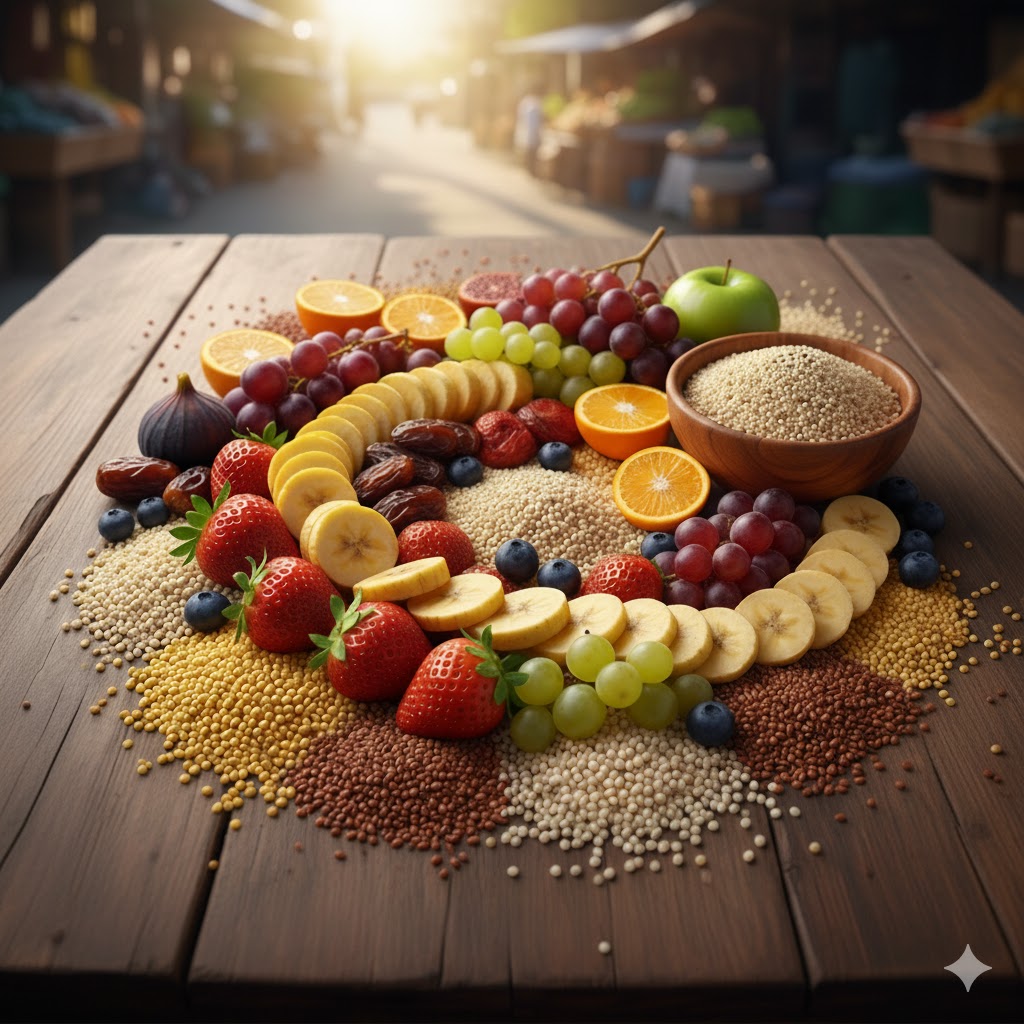 millets and fruits